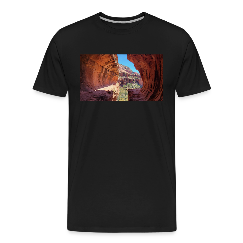 Sedona Vortex | Men's Organic T-Shirt - Black - black