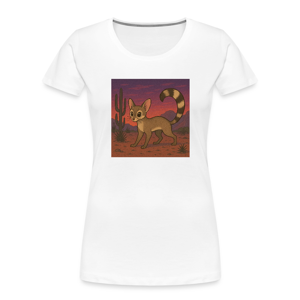 Ringtail Landscape | Women's Organic T-Shirt - White - white