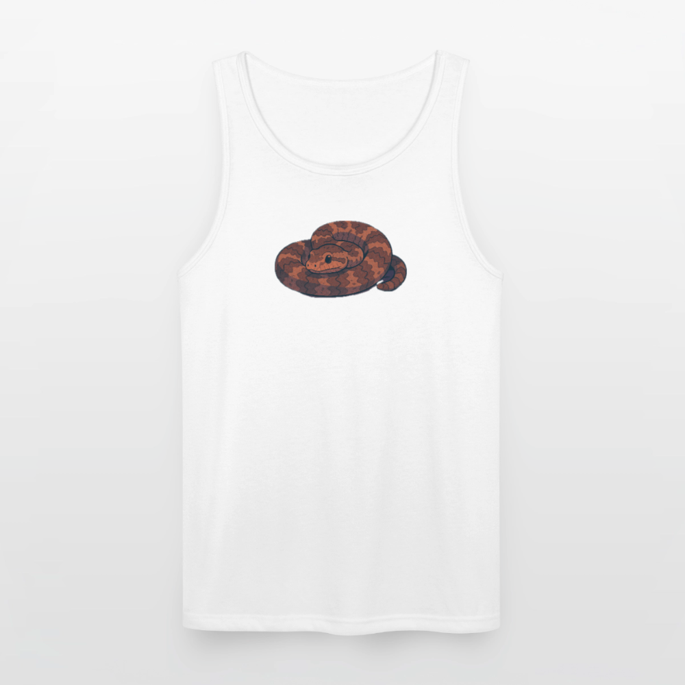 Ridge-nosed Rattlesnake Spotlight | Men's Tri-Blend Tank - White - white