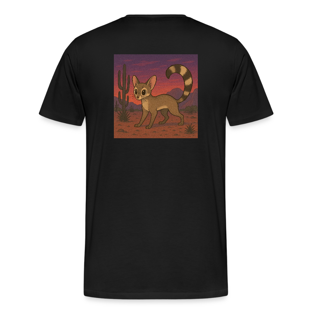 Ringtail Landscape | Organic Men's Black Classic T-Shirt - black