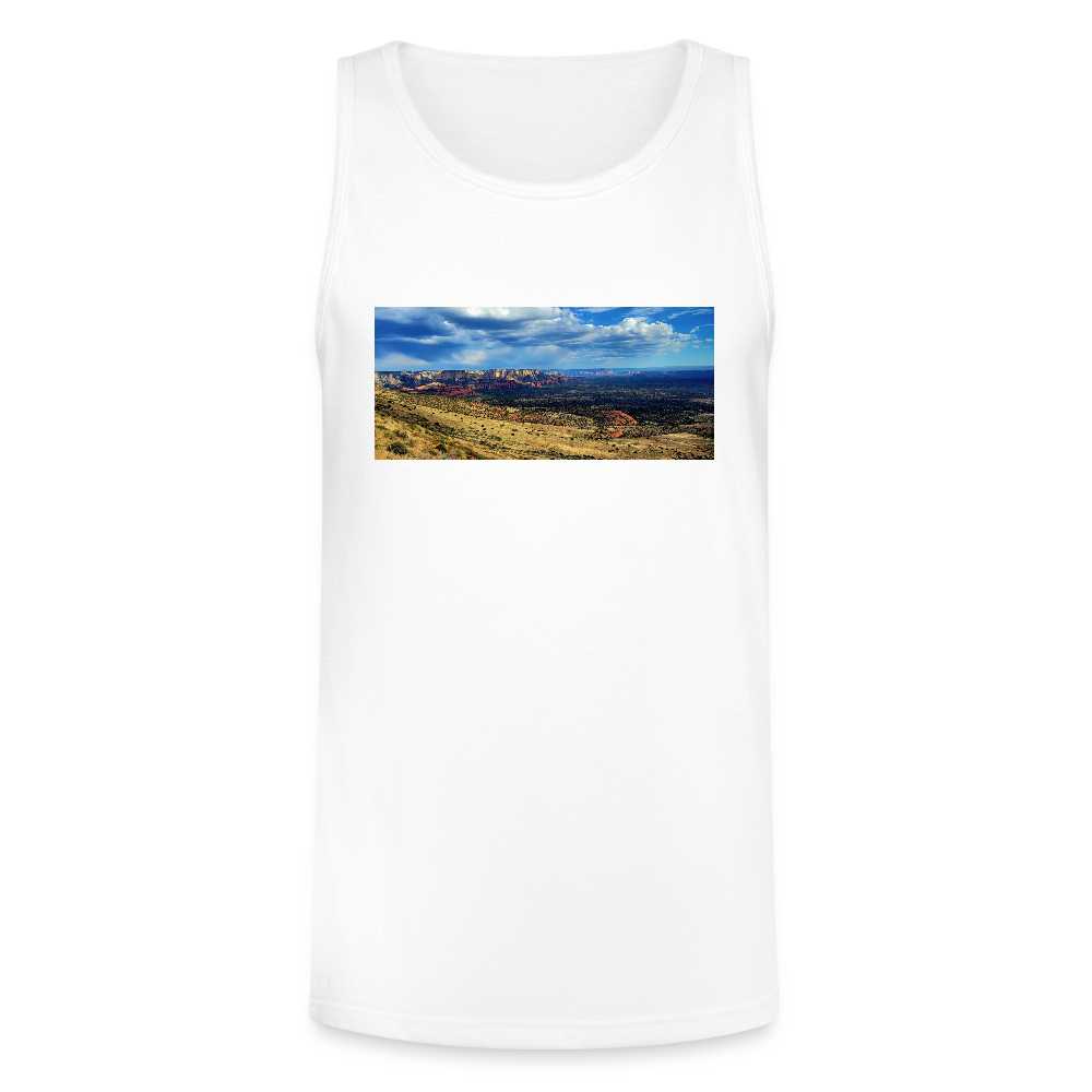 Verde Valley Views | Men's Tri-Blend Tank - White - white