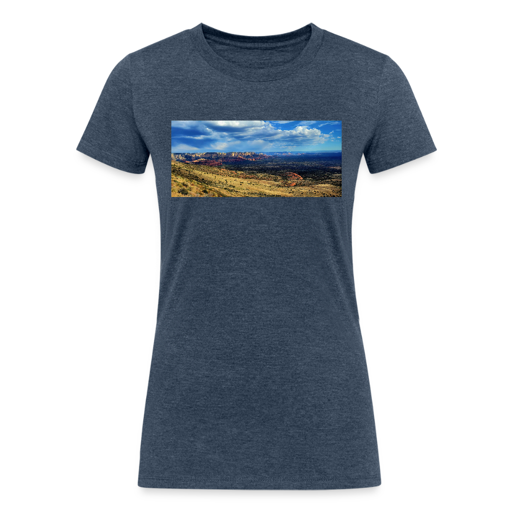 Verde Valley Views | Women's Tri-Blend T-Shirt - Navy - heather navy