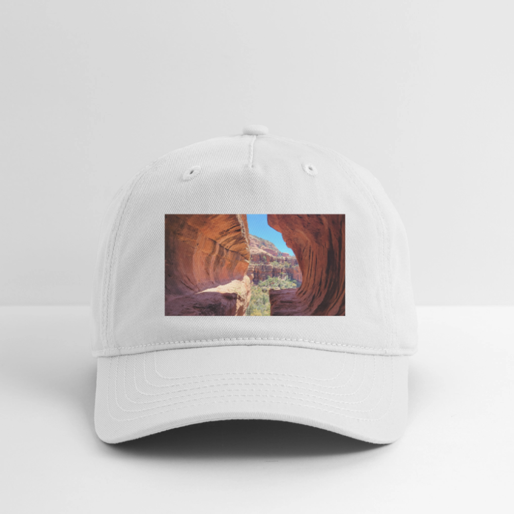 Sedona Vortex | Organic Baseball Hat - White - white
