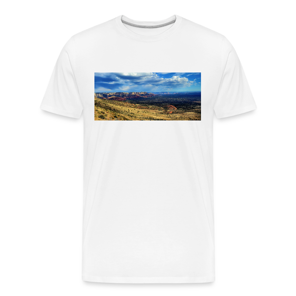Verde Valley Views | Men's Organic T-Shirt - White - white