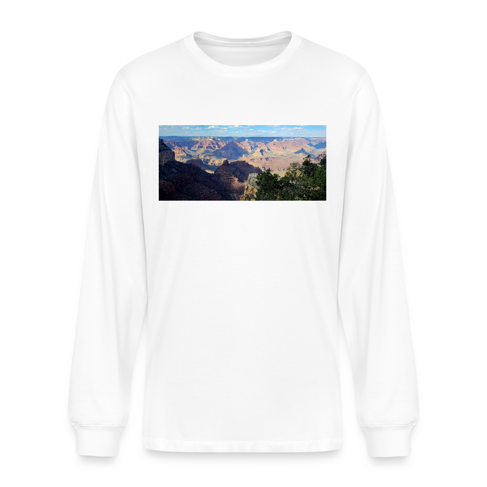 Grand Canyon | Men's Organic Long Sleeve T-Shirt - White - white