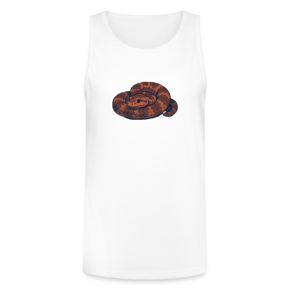 Ridge-nosed Rattlesnake Spotlight | Men's Tri-Blend Tank - White - white
