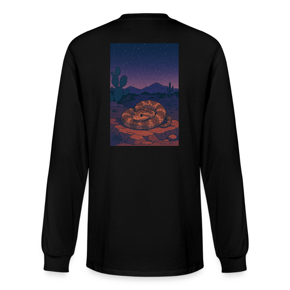 Ridge-nosed Rattlesnake Landscape | Men's Organic Classic Long Sleeve T-Shirt - Black - black