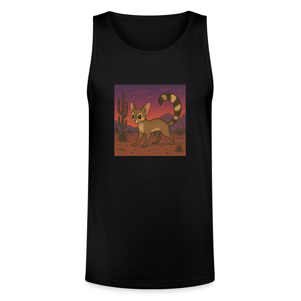 Ringtail Landscape | Men's Tri-Blend Tank - Black - black