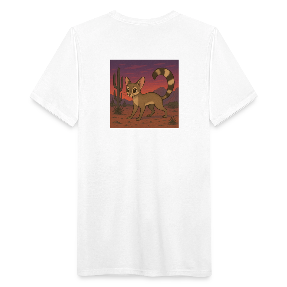 Ringtail Landscape | Men's Tri-Blend Classic T-Shirt - White - white