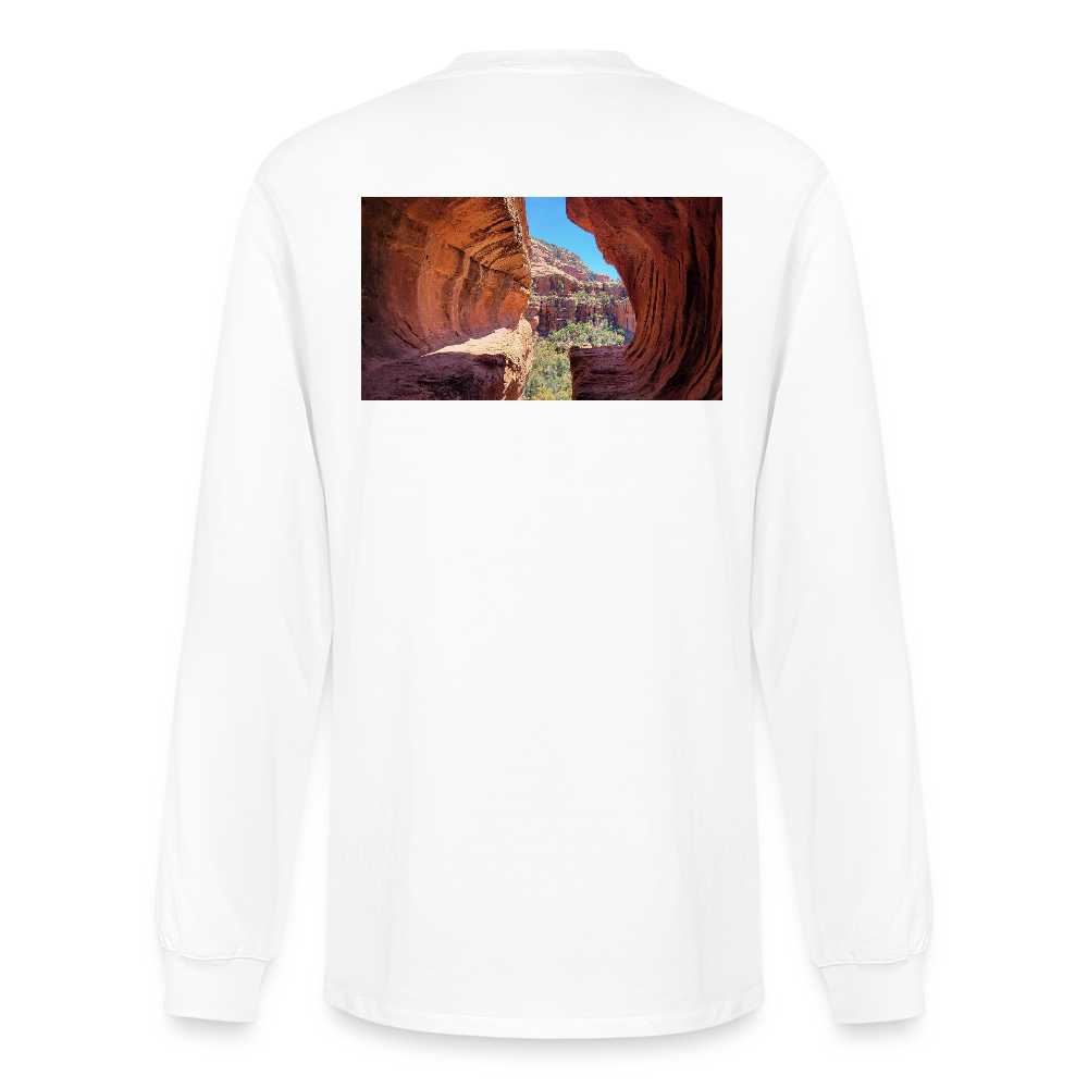 Sedona Vortex | Men's Organic Classic Long Sleeve T-Shirt - White - white
