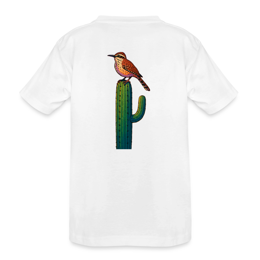 Cactus Wren Spotlight | Kids Organic Classic T-Shirt - White - white