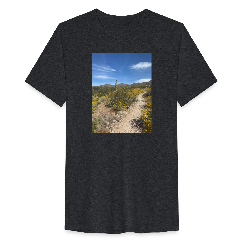 Lost Dog Trail | Men’s Tri-Blend T-Shirt - Black - heather black