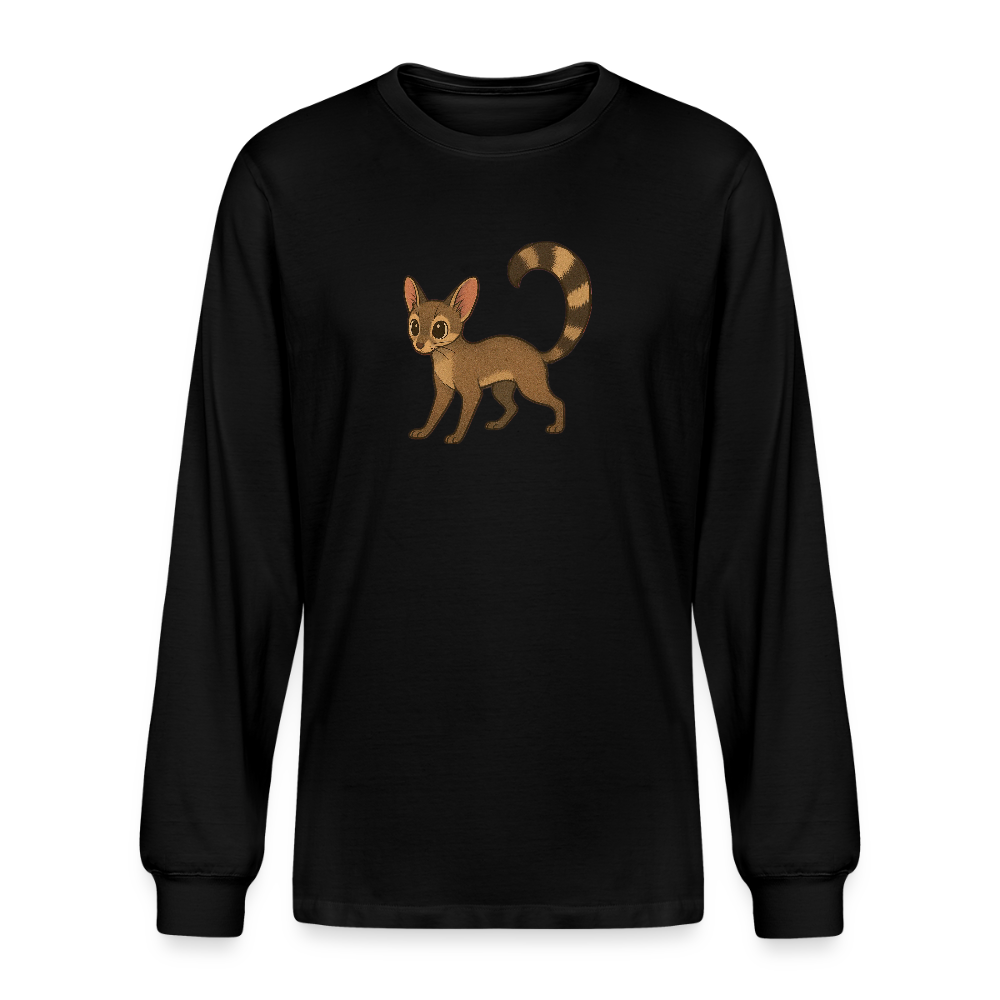 Ringtail Spotlight | Organic Men's Black Long Sleeve T-Shirt - black