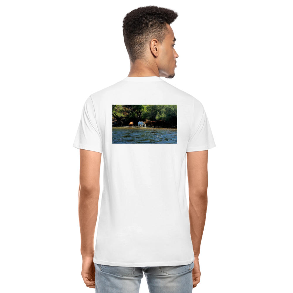 Salt River Horses | Men's Organic Classic T-Shirt - White - white