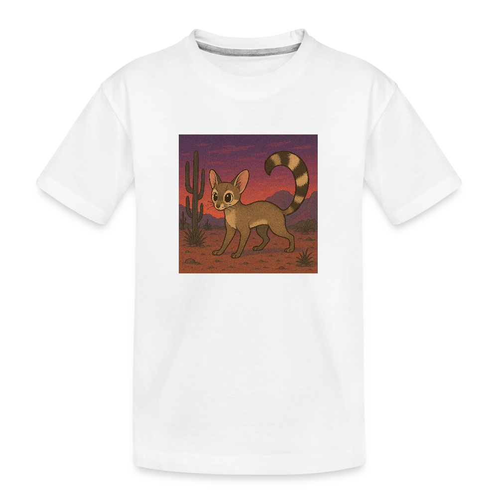 Ringtail Landscape | Kids Organic T-Shirt - White - white