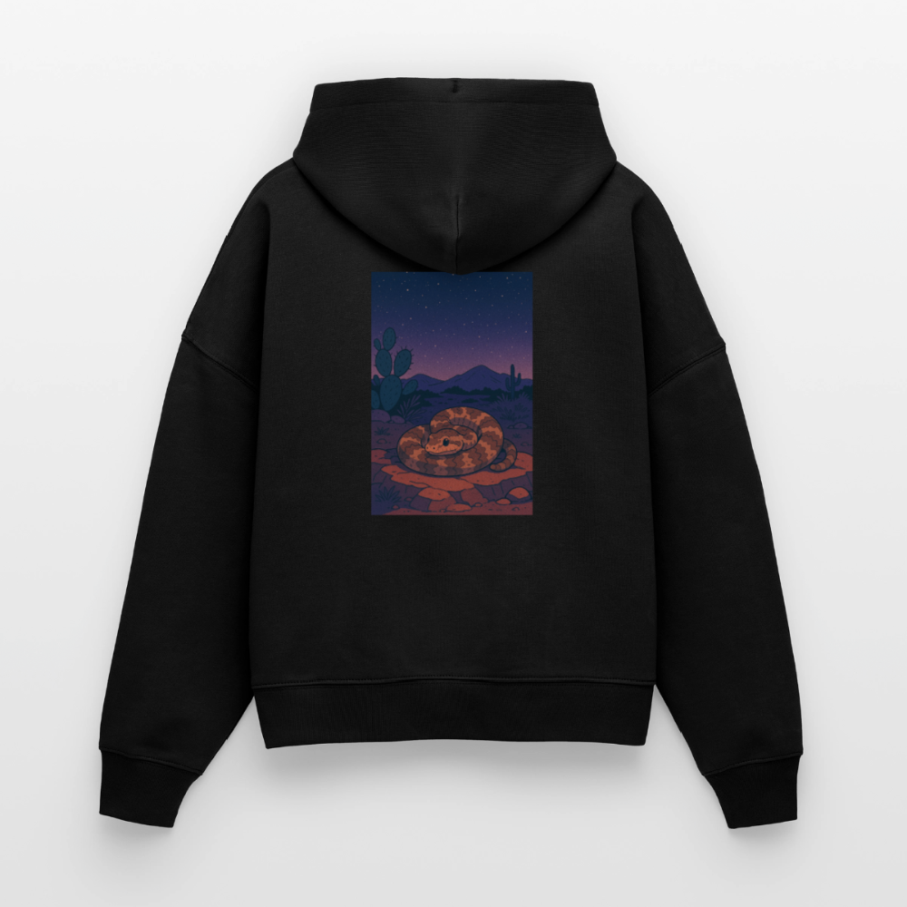 Ridge-nosed Rattlesnake Landscape | Women's Organic Classic Hoodie - Black - black