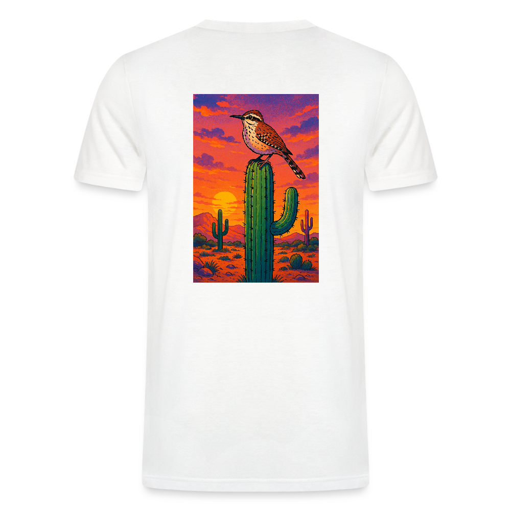 Cactus Wren Landscape | Men's Tri-Blend Classic T-Shirt - White - white