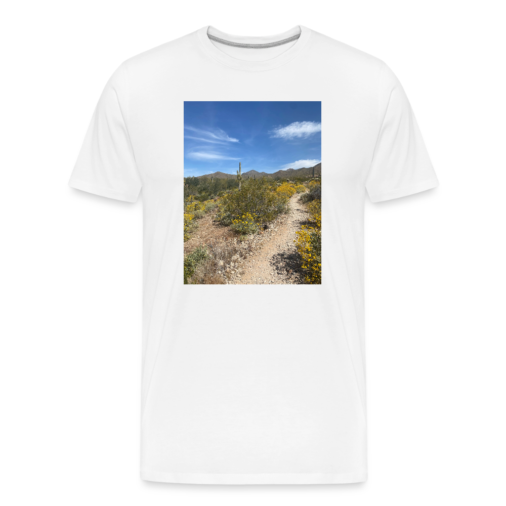 Lost Dog Trail | Men's Organic T-Shirt - White - white