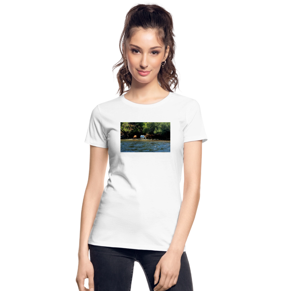 Salt River Horses | Women's Organic T-Shirt - White - white