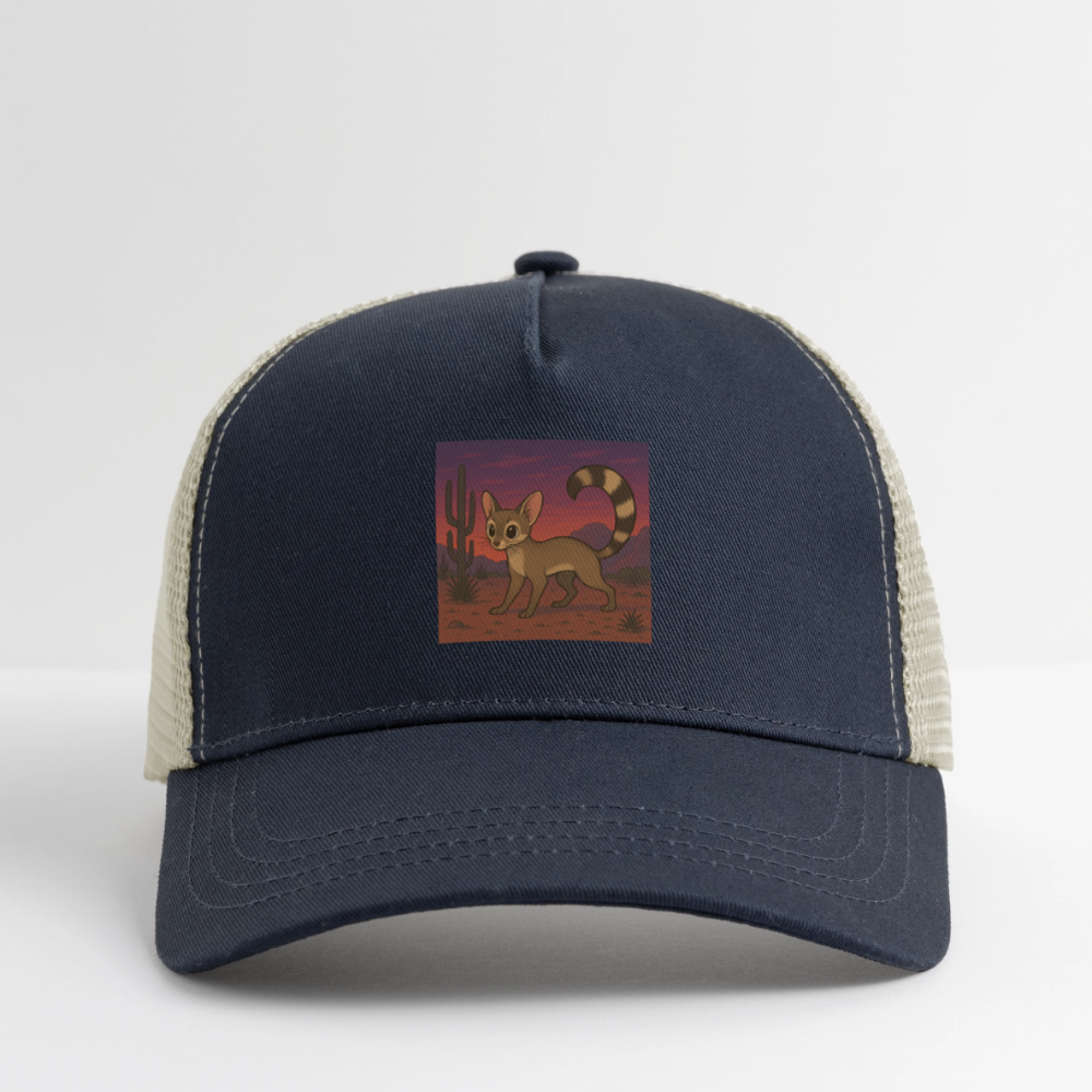 'Ringtail| Landscape' Trucker Hat - pacific/oyster