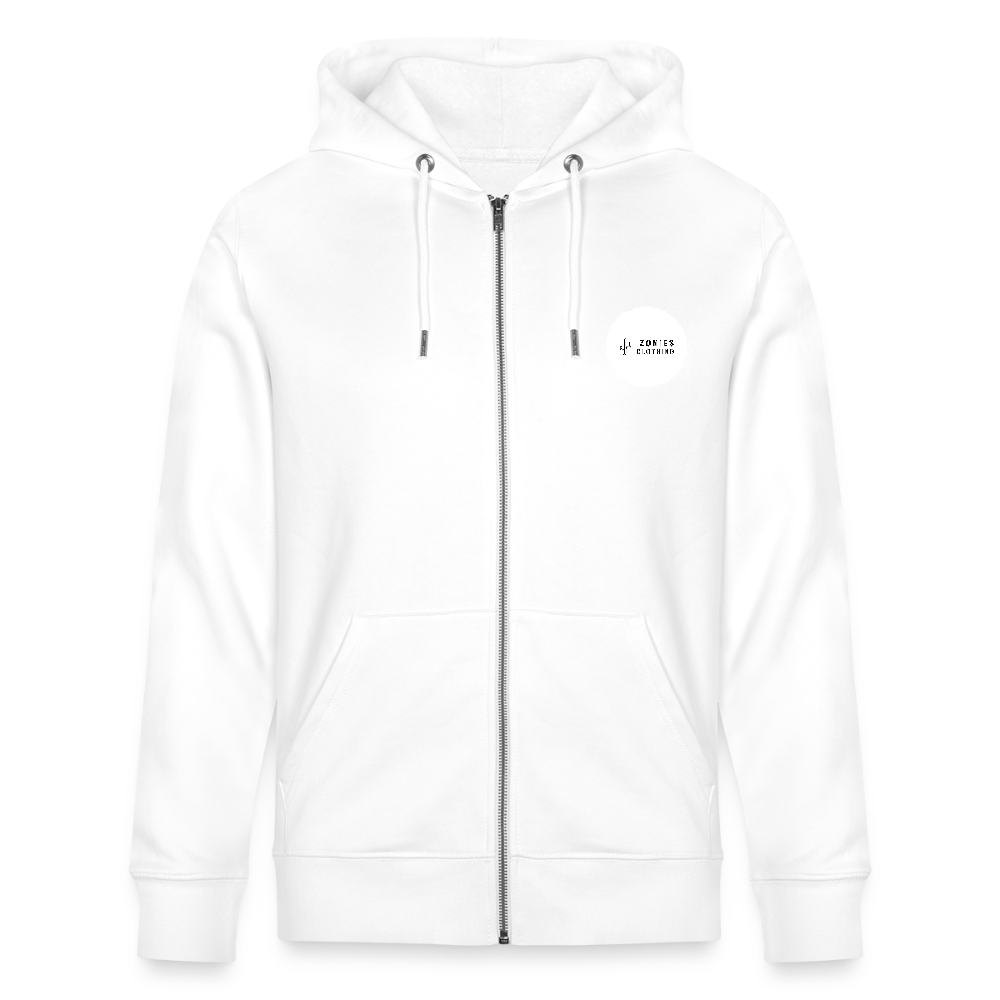 Lost Dog Trail | Organic Zip Hoodie - White - white