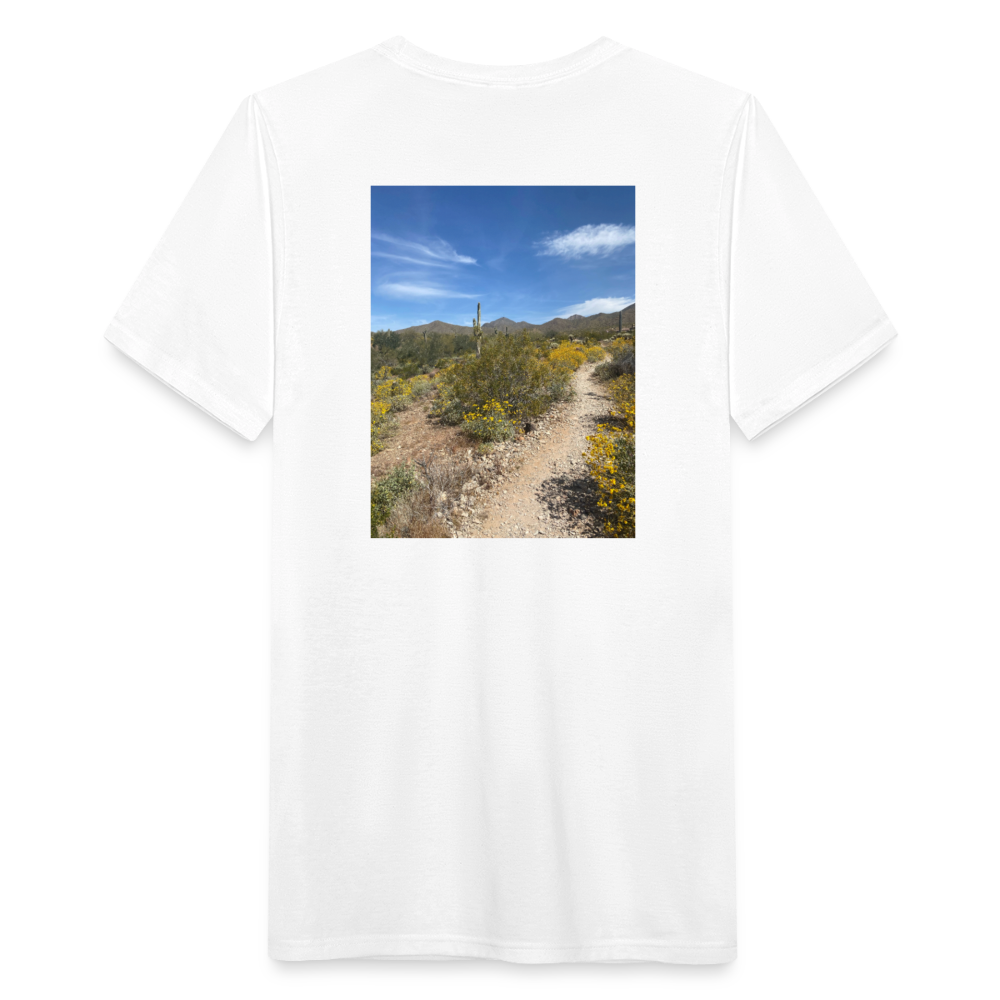 Lost Dog Trail | Men's Tri-Blend Classic T-Shirt - White - white