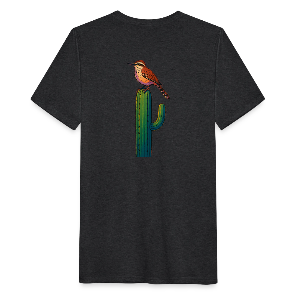 Cactus Wren Spotlight | Men's Tri-Blend Classic T-Shirt - Black - heather black