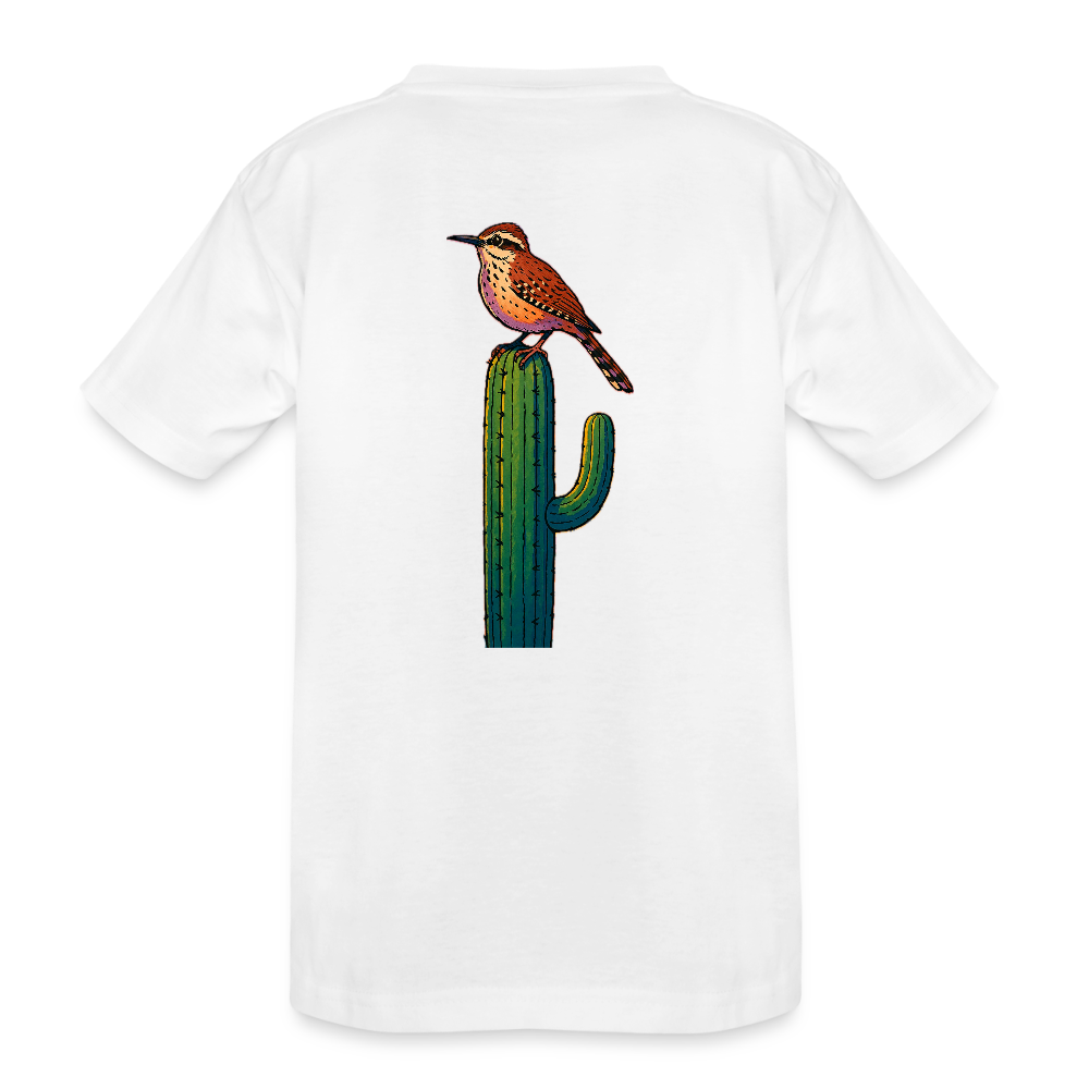 Cactus Wren Spotlight | Kids Organic Classic T-Shirt - White - white