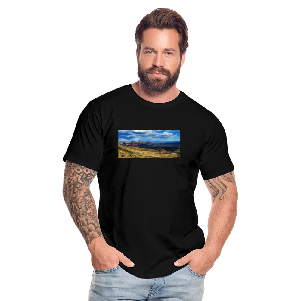 Verde Valley Views | Men's Organic T-Shirt - Black - black