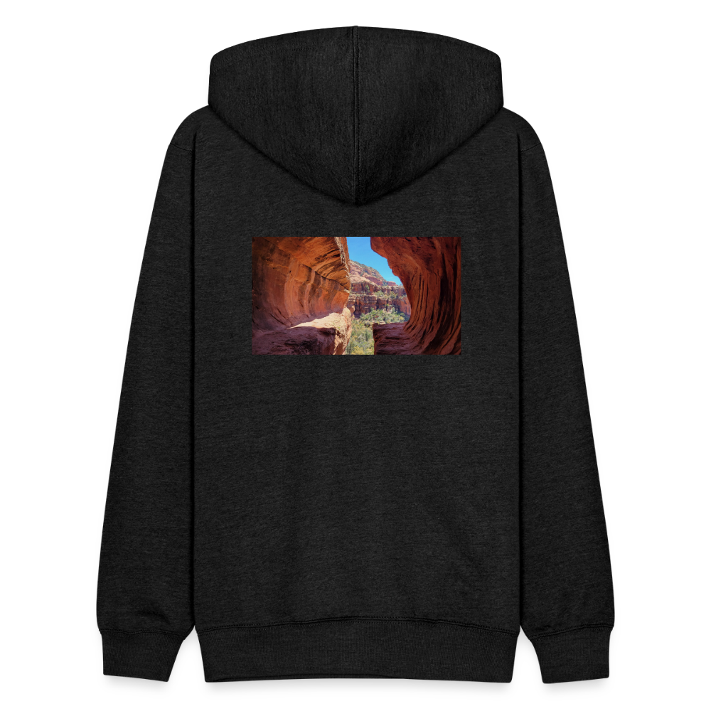 Sedona Vortex | Tri-Blend Classic Hoodie - Charcoal - charcoal grey