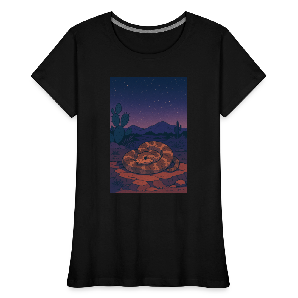 Ridge-nosed Rattlesnake Landscape | Women's Organic T-Shirt - Black - black