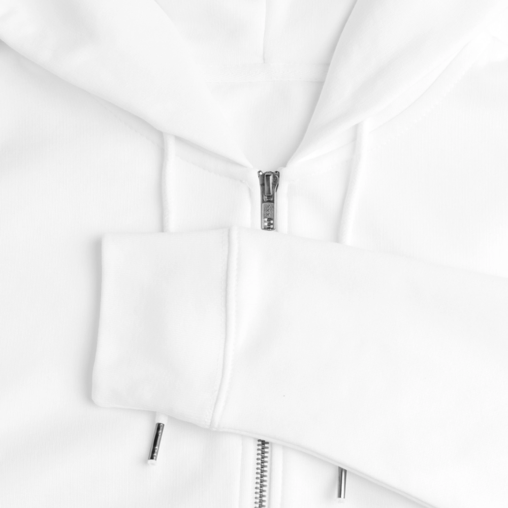 Verde Valley Views | Organic Zip Hoodie - White - white