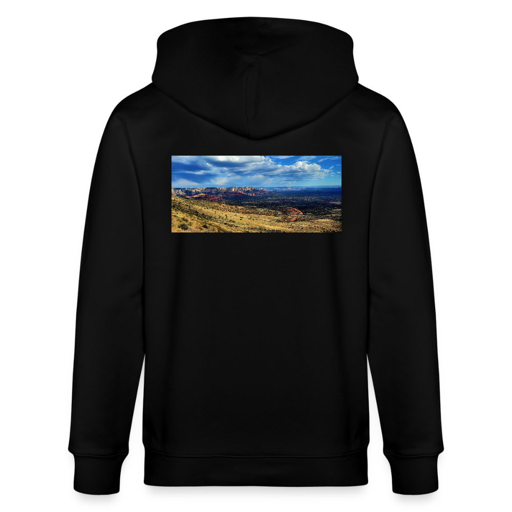 Verde Valley Views | Organic Zip Hoodie - Black - black