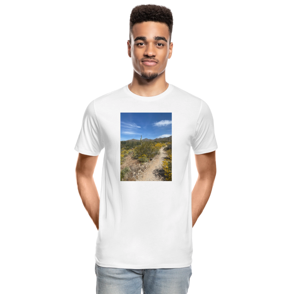 Lost Dog Trail | Men's Organic T-Shirt - White - white