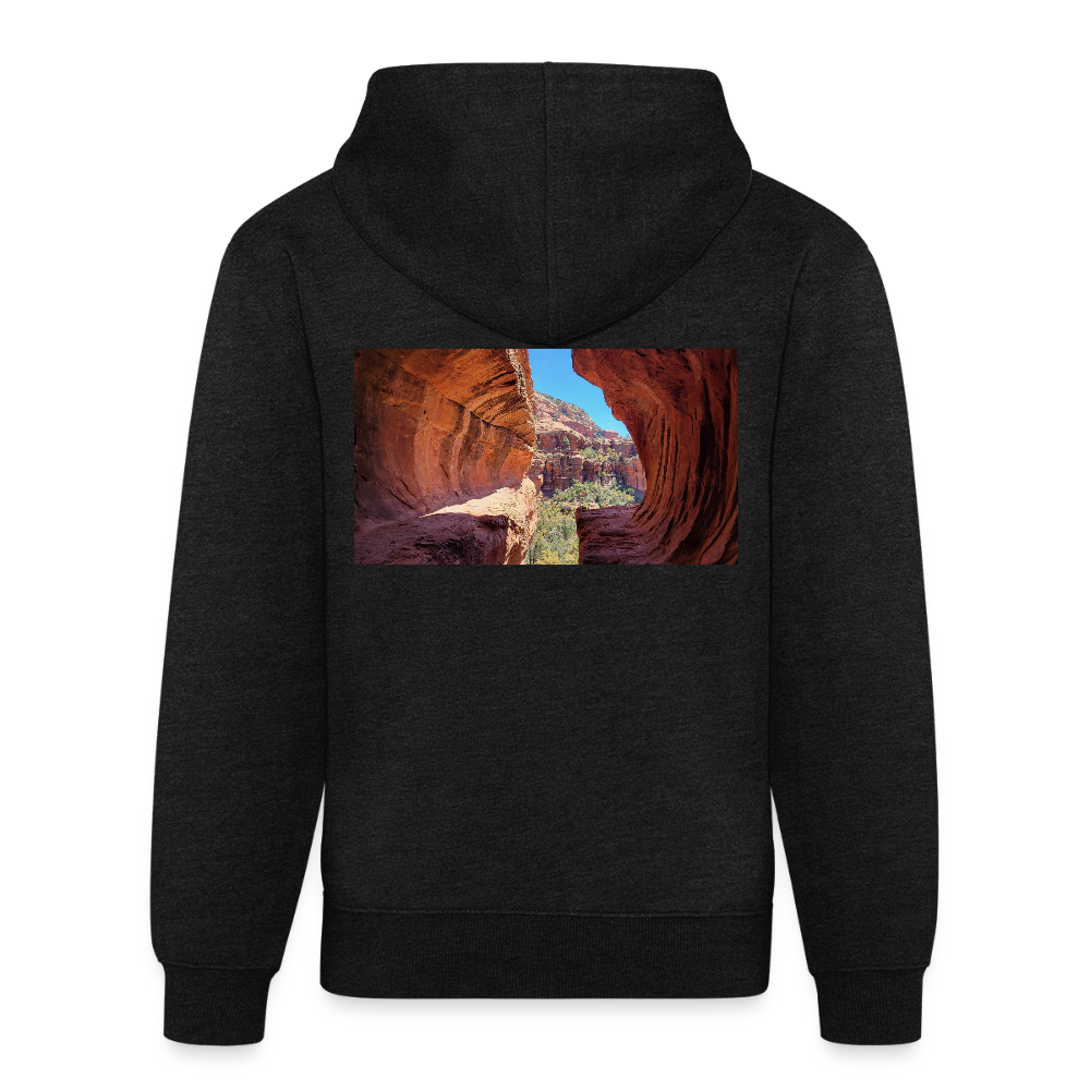 Sedona Vortex | Tri-Blend Classic Hoodie - Charcoal - charcoal grey