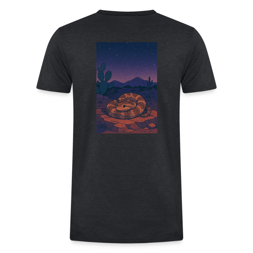 Ridge-nosed Rattlesnake Landscape | Men's Tri-Blend Classic T-Shirt - Black - heather black