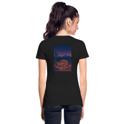 Ridge-nosed Rattlesnake Landscape | Women's Organic Classic T-Shirt - Black - black