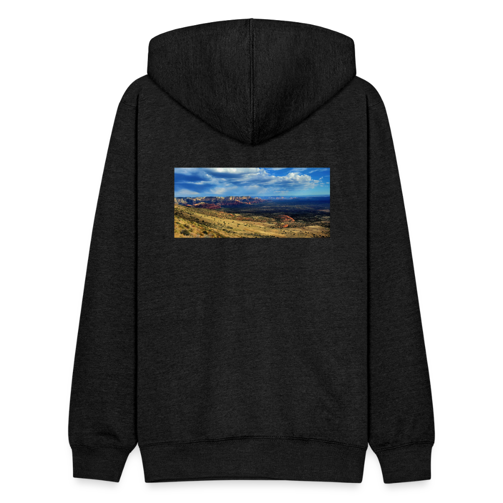Verde Valley Views | Tri-Blend Classic Hoodie - Charcoal - charcoal grey