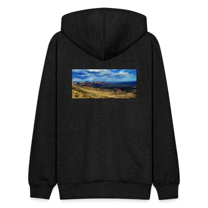 Verde Valley Views | Tri-Blend Classic Hoodie - Charcoal - charcoal grey