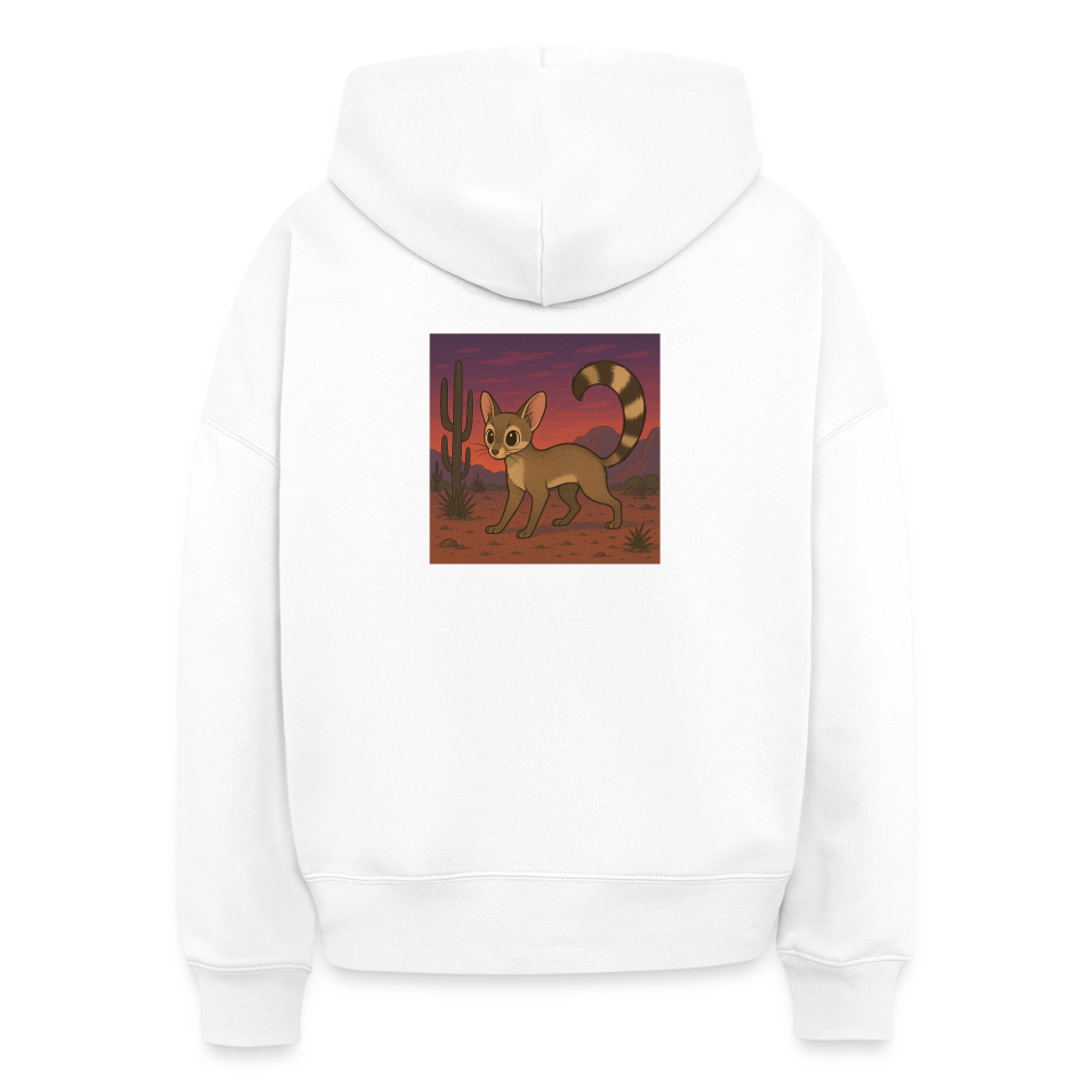 Ringtail Landscape | Women's Organic Classic Hoodie - White - white