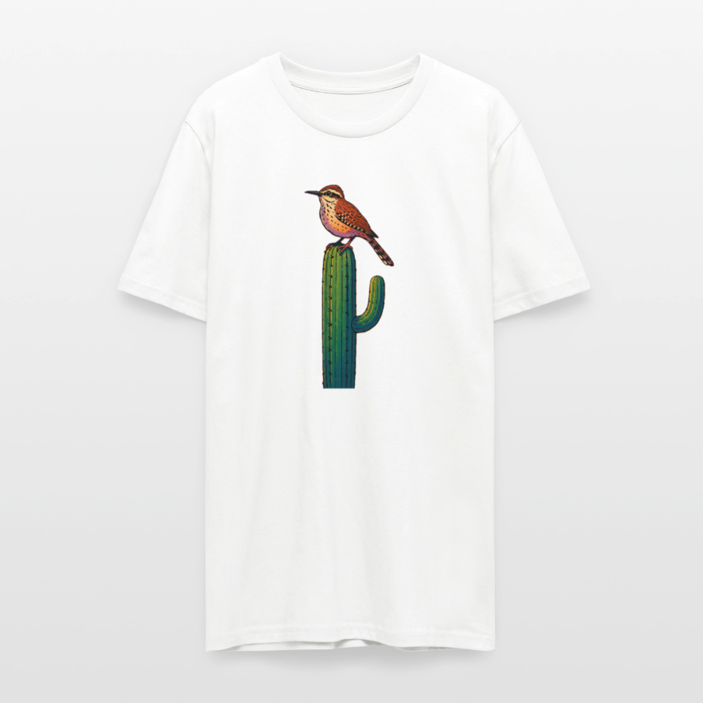 Cactus Wren Spotlight | Men's Organic T-Shirt - White - white