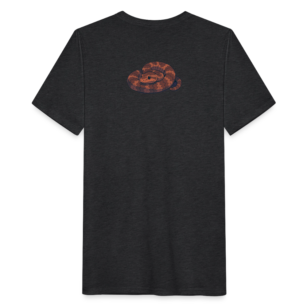 Ridge-nosed Rattlesnake Spotlight | Men's Tri-Blend T-Shirt - Black - heather black