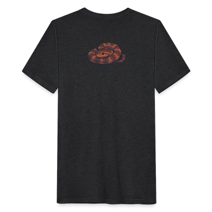Ridge-nosed Rattlesnake Spotlight | Men's Tri-Blend T-Shirt - Black - heather black
