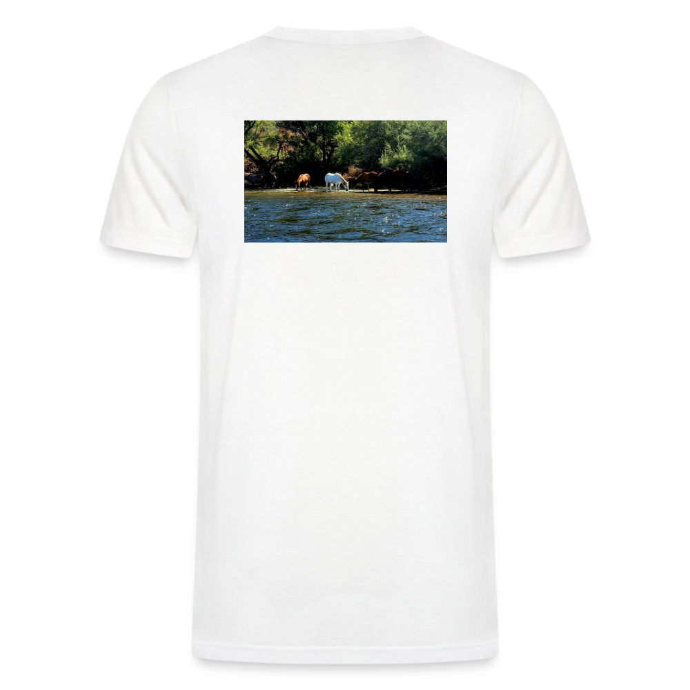 Salt River Horses | Men's Tri-Blend Classic T-Shirt - White - white