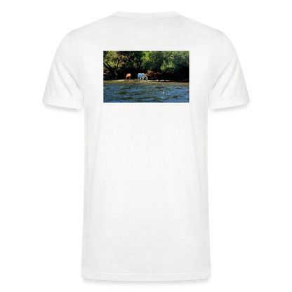 Salt River Horses | Men's Tri-Blend Classic T-Shirt - White - white