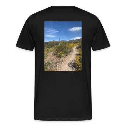 Lost Dog Trail | Men's Tri-Blend Classic T-Shirt - Black - black