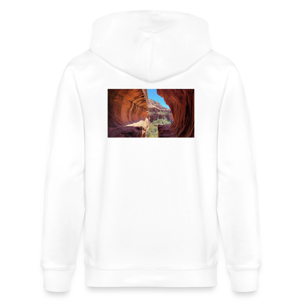 Sedona Vortex | Organic Zip Hoodie - White - white