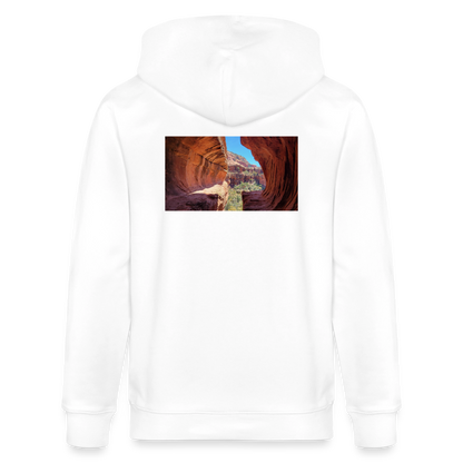 Sedona Vortex | Organic Zip Hoodie - White - white