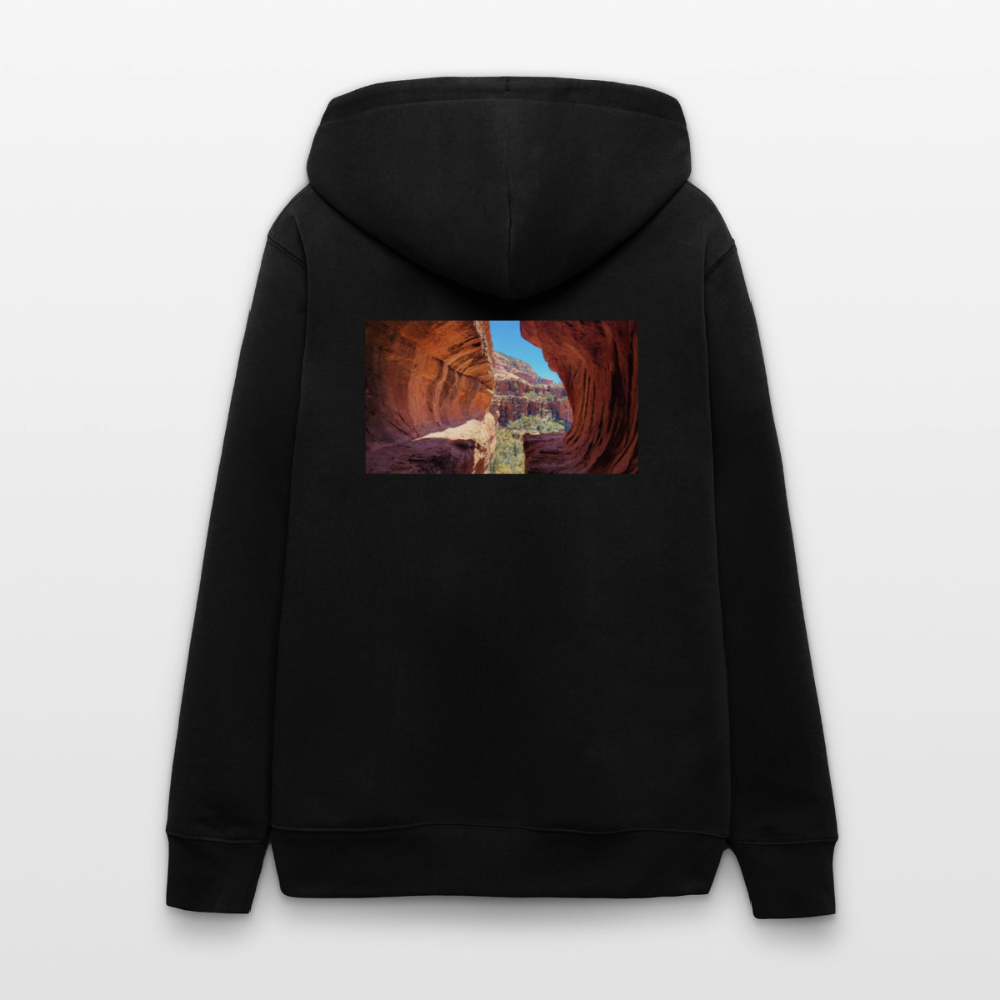 Sedona Vortex | Organic Zip Hoodie - Black - black