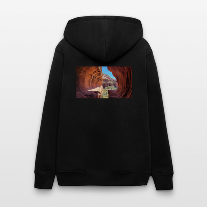 Sedona Vortex | Organic Zip Hoodie - Black - black